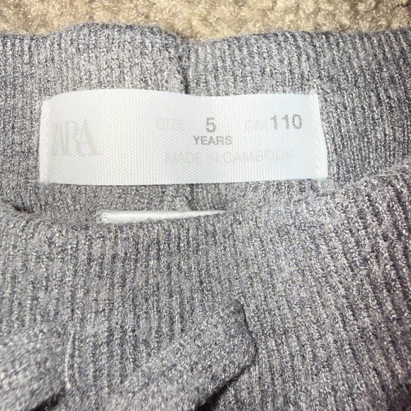 Zara Drop Waist Sweater Knit Gray Sweatpant Joggers - {5} - Picture 2 of 3